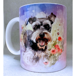 Playful Schnauzers mug