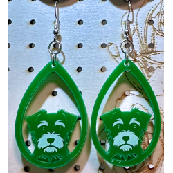 Green_Schnauzer_Earring