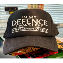 Black Cotton Cap In My Defence